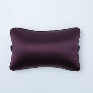 100% Mulberry Silk Neck Pillow Car Travel Cushion for Headrest Customizable Logo Embroidery